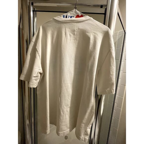 Maison Martin Margiela Shirt - White Metallic Blue - L - Y2k Bohemian - Picture 4 of 6